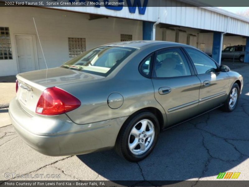 Spruce Green Metallic / Medium Parchment 2002 Ford Taurus SE