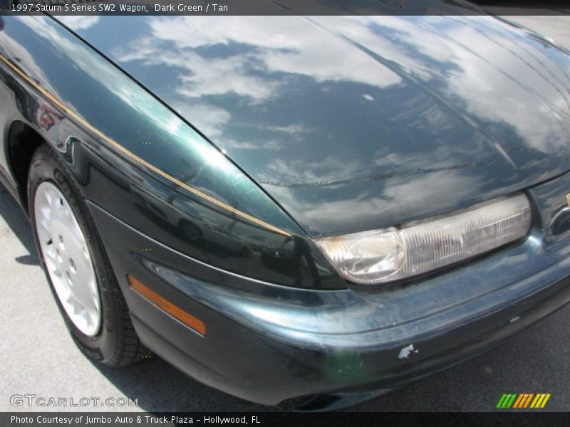 Dark Green / Tan 1997 Saturn S Series SW2 Wagon