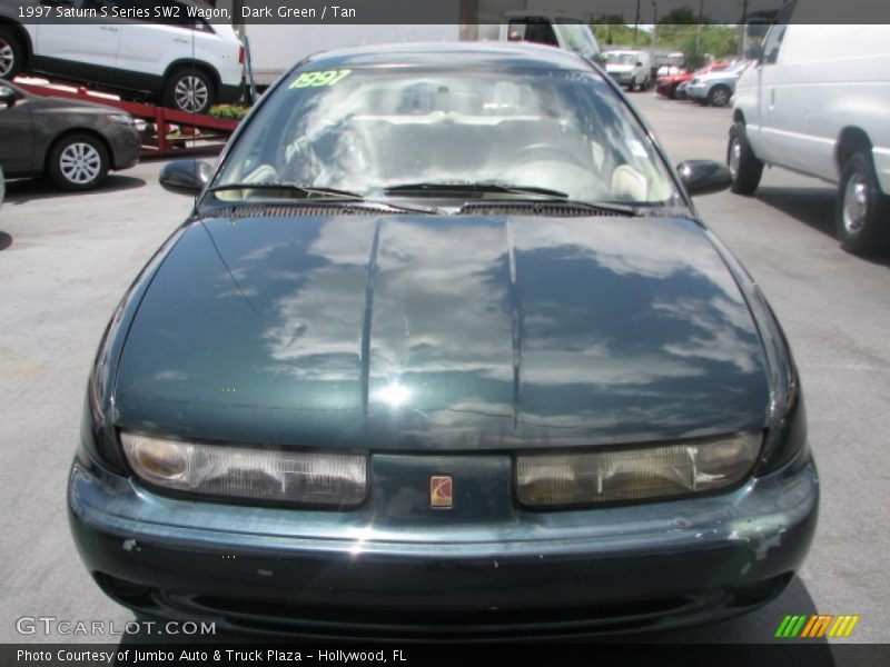 Dark Green / Tan 1997 Saturn S Series SW2 Wagon