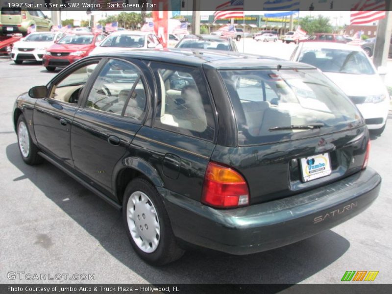 Dark Green / Tan 1997 Saturn S Series SW2 Wagon