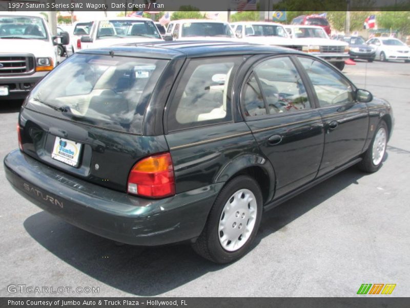 Dark Green / Tan 1997 Saturn S Series SW2 Wagon