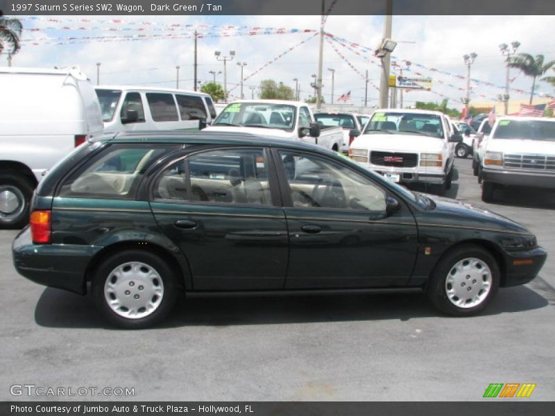 Dark Green / Tan 1997 Saturn S Series SW2 Wagon