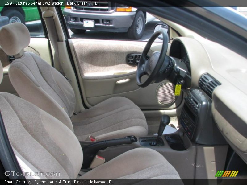 Dark Green / Tan 1997 Saturn S Series SW2 Wagon
