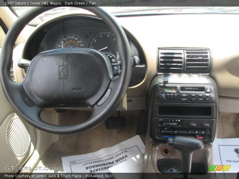 Dark Green / Tan 1997 Saturn S Series SW2 Wagon