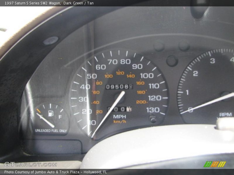 Dark Green / Tan 1997 Saturn S Series SW2 Wagon