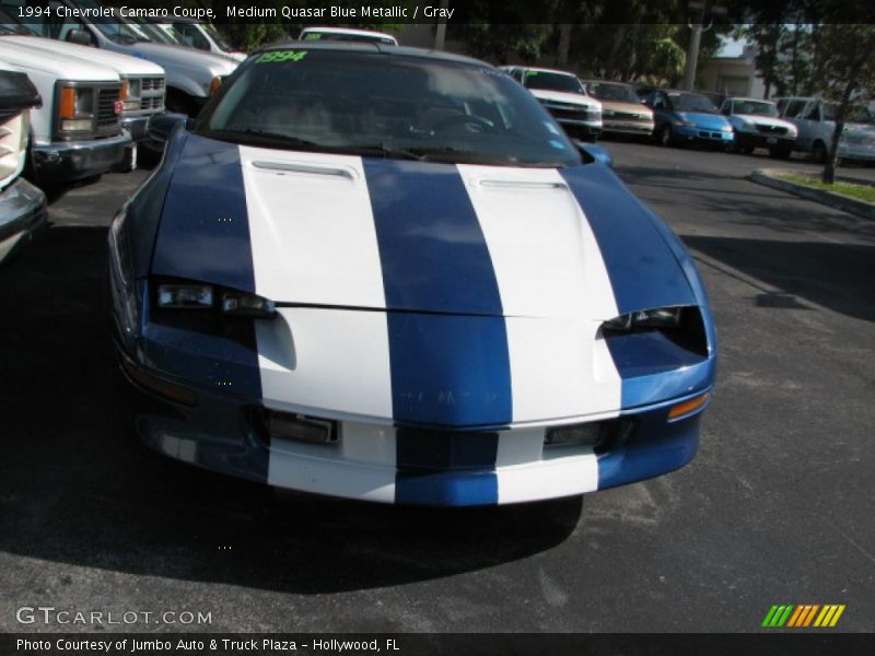 Medium Quasar Blue Metallic / Gray 1994 Chevrolet Camaro Coupe