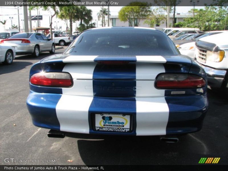 Medium Quasar Blue Metallic / Gray 1994 Chevrolet Camaro Coupe