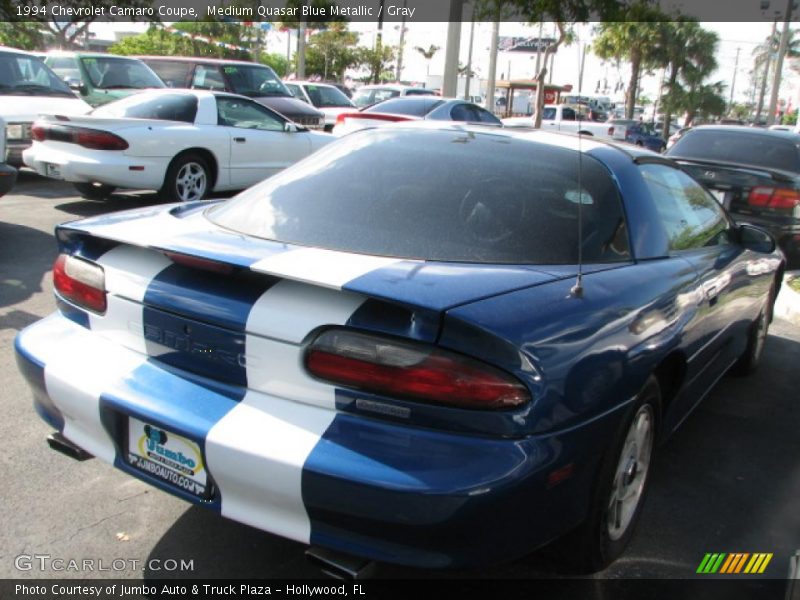 Medium Quasar Blue Metallic / Gray 1994 Chevrolet Camaro Coupe