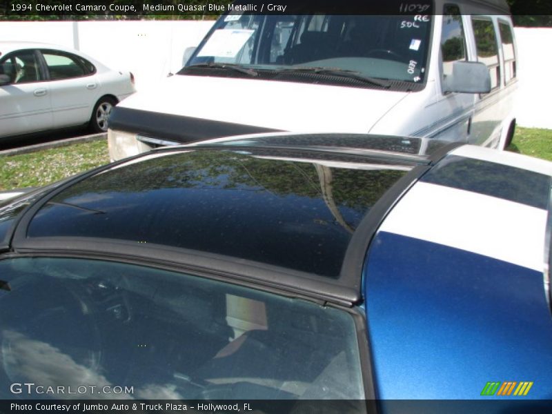 Medium Quasar Blue Metallic / Gray 1994 Chevrolet Camaro Coupe