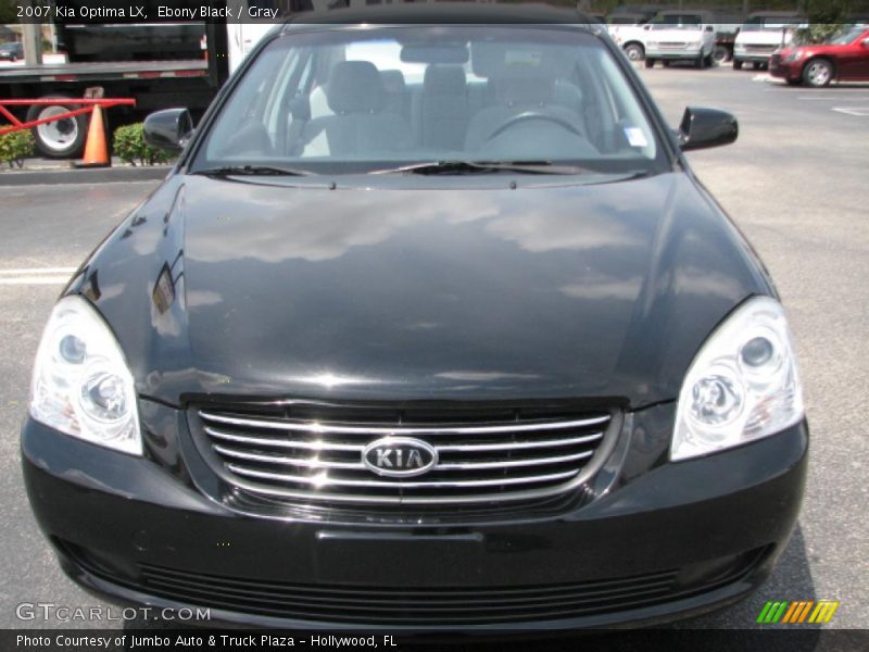 Ebony Black / Gray 2007 Kia Optima LX