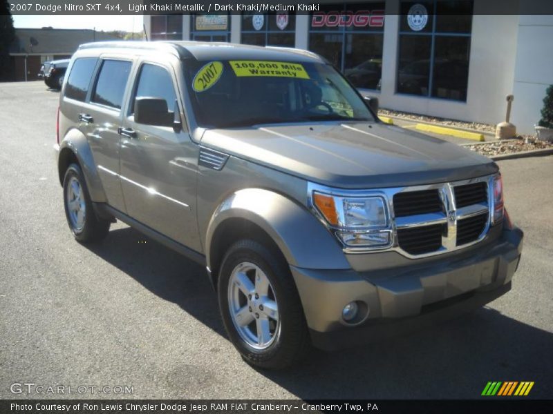 Light Khaki Metallic / Dark Khaki/Medium Khaki 2007 Dodge Nitro SXT 4x4