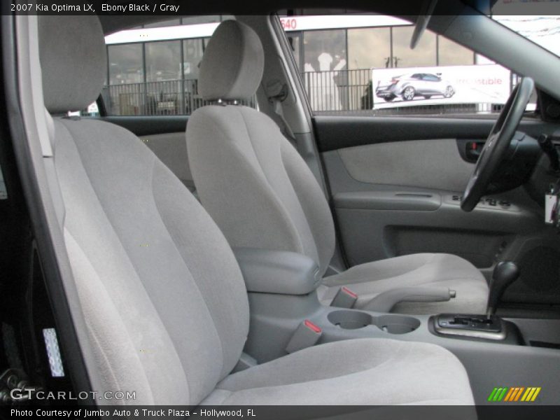 Ebony Black / Gray 2007 Kia Optima LX