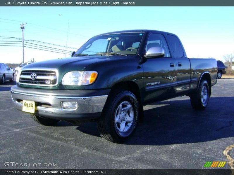 Imperial Jade Mica / Light Charcoal 2000 Toyota Tundra SR5 Extended Cab