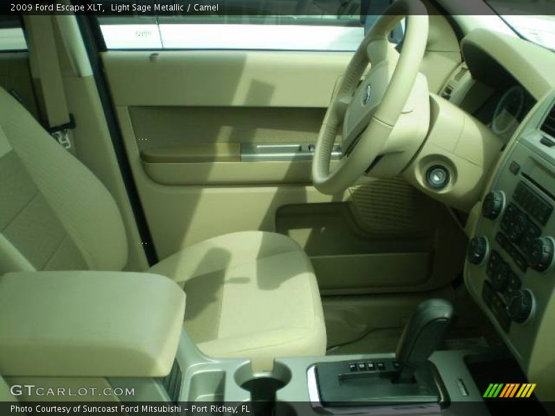 Light Sage Metallic / Camel 2009 Ford Escape XLT