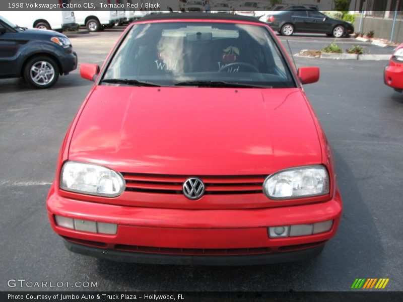 Tornado Red / Black 1998 Volkswagen Cabrio GLS