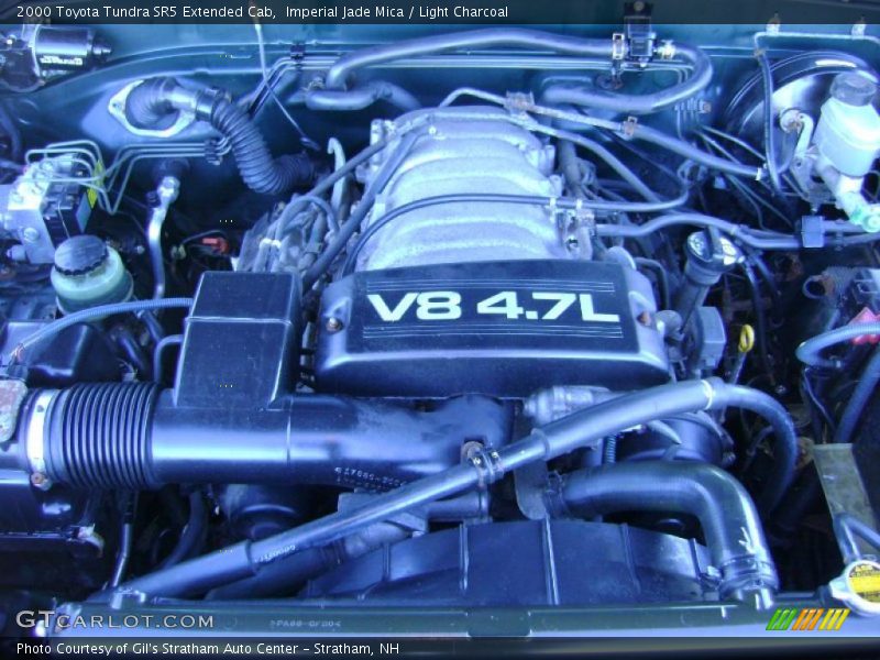 Imperial Jade Mica / Light Charcoal 2000 Toyota Tundra SR5 Extended Cab