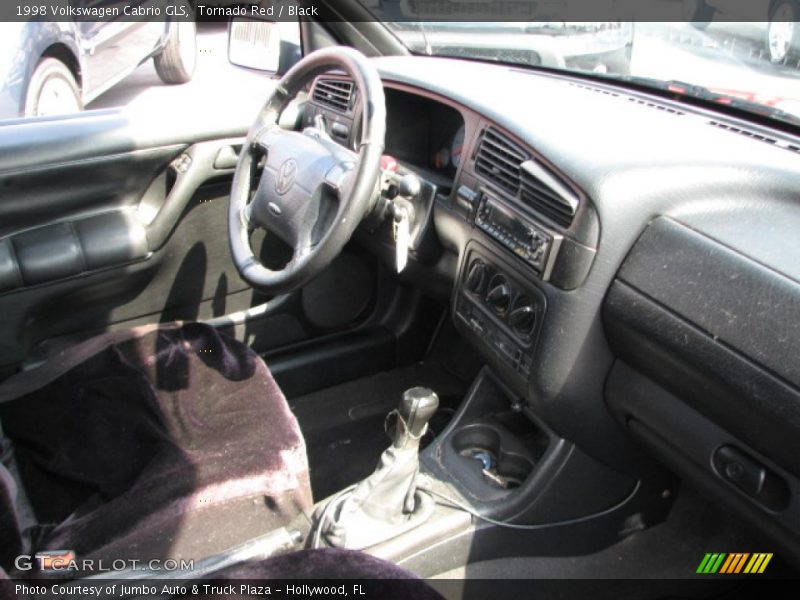 Tornado Red / Black 1998 Volkswagen Cabrio GLS