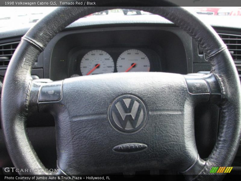 Tornado Red / Black 1998 Volkswagen Cabrio GLS