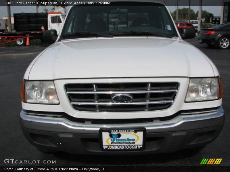 Oxford White / Dark Graphite 2002 Ford Ranger XL SuperCab