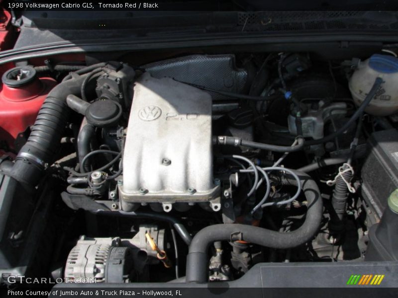 Tornado Red / Black 1998 Volkswagen Cabrio GLS