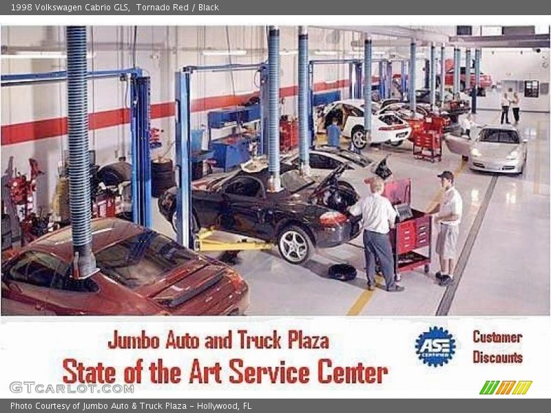 Tornado Red / Black 1998 Volkswagen Cabrio GLS