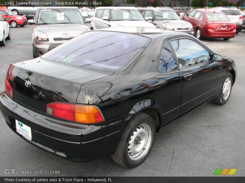 Satin Black Metallic / Black 1992 Toyota Paseo Coupe