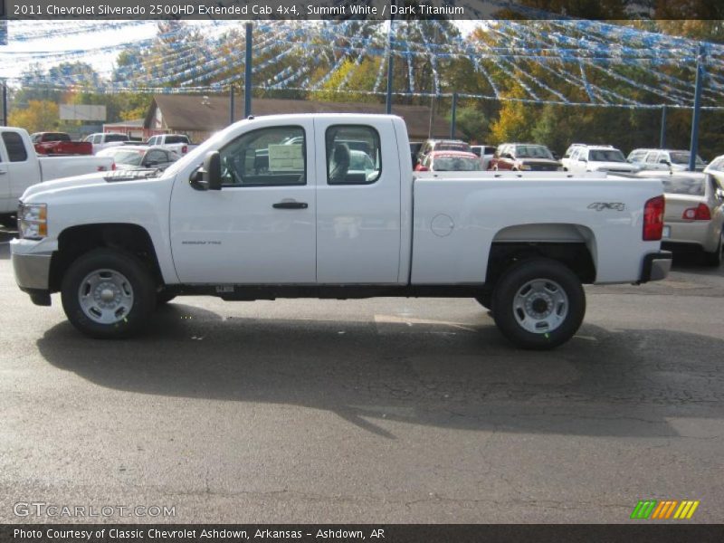 Summit White / Dark Titanium 2011 Chevrolet Silverado 2500HD Extended Cab 4x4