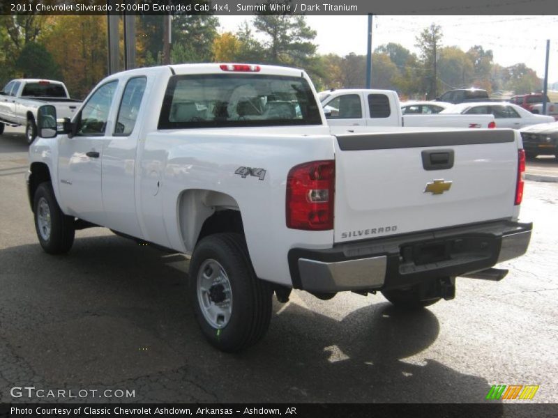 Summit White / Dark Titanium 2011 Chevrolet Silverado 2500HD Extended Cab 4x4