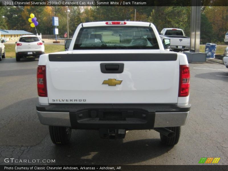 Summit White / Dark Titanium 2011 Chevrolet Silverado 2500HD Extended Cab 4x4