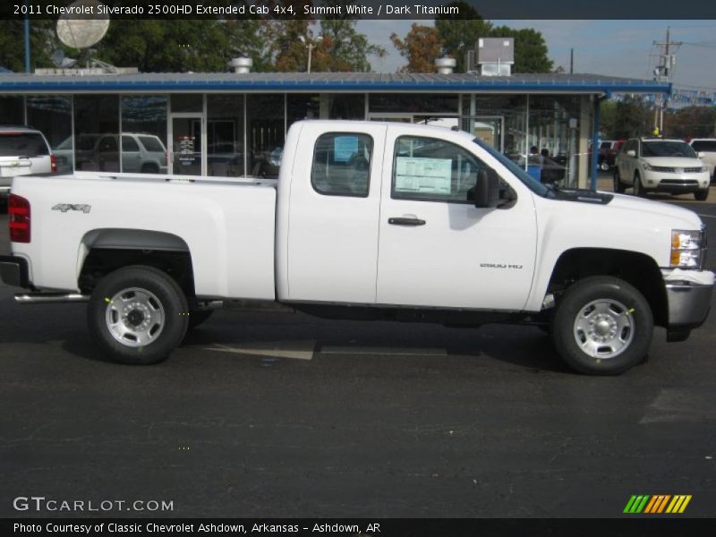 Summit White / Dark Titanium 2011 Chevrolet Silverado 2500HD Extended Cab 4x4
