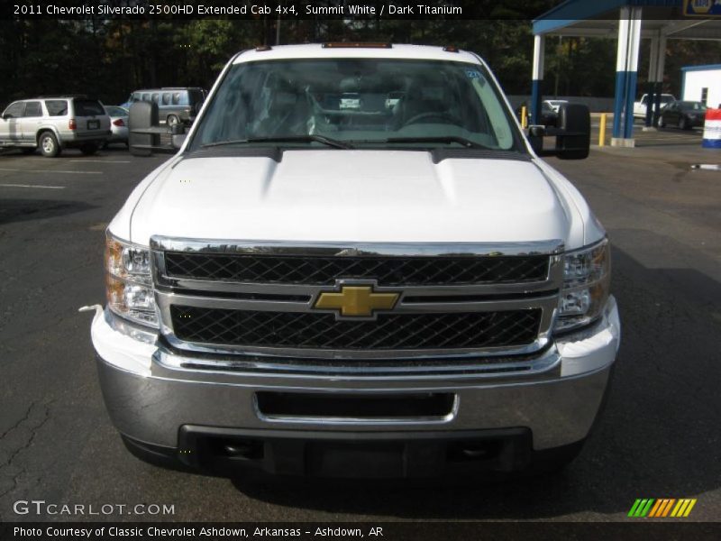 Summit White / Dark Titanium 2011 Chevrolet Silverado 2500HD Extended Cab 4x4