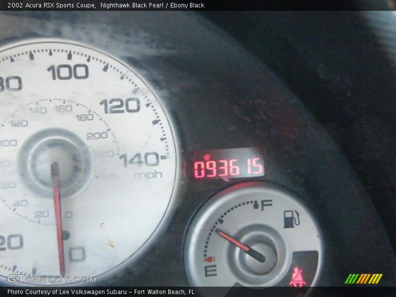 Nighthawk Black Pearl / Ebony Black 2002 Acura RSX Sports Coupe