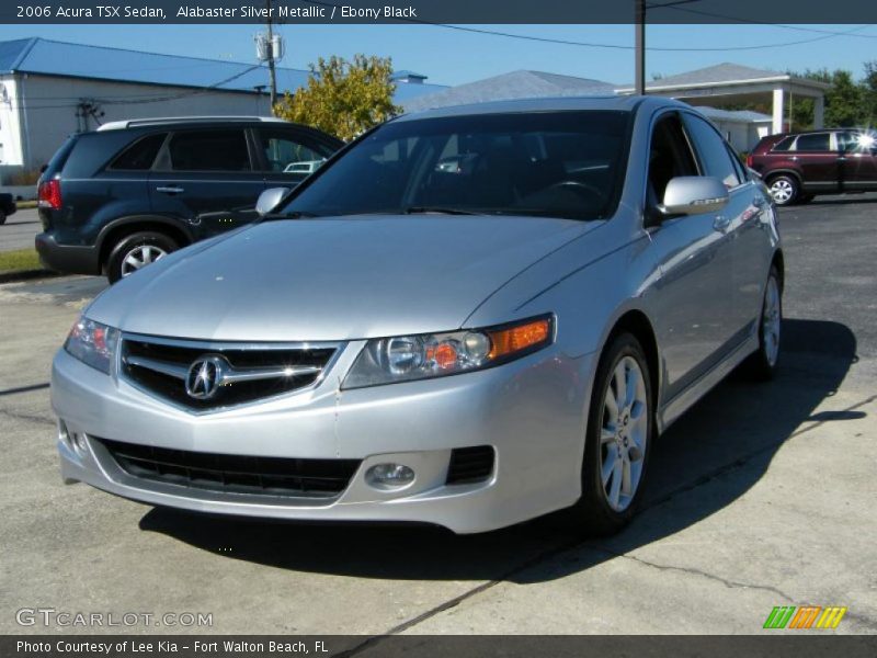 Alabaster Silver Metallic / Ebony Black 2006 Acura TSX Sedan