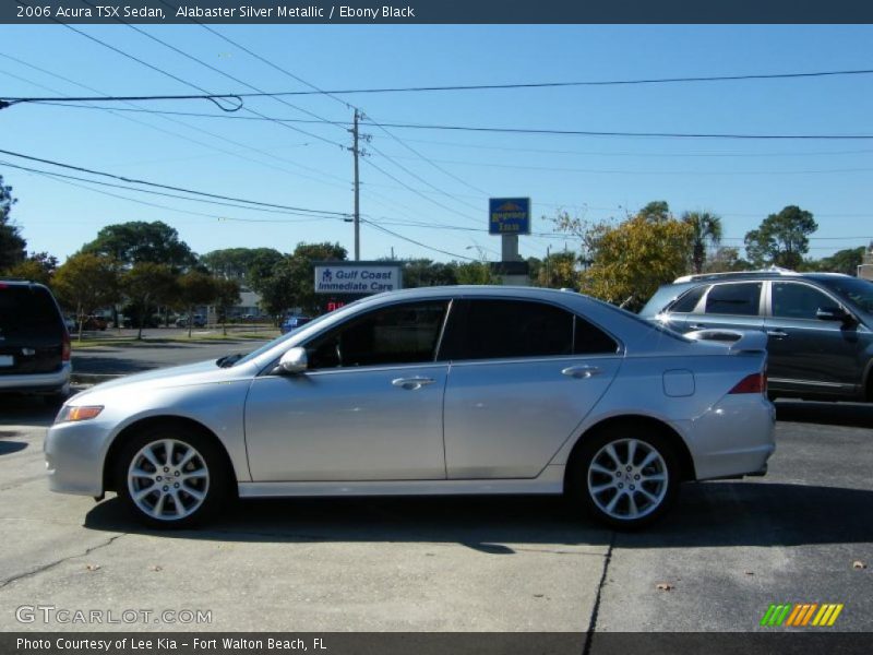 Alabaster Silver Metallic / Ebony Black 2006 Acura TSX Sedan