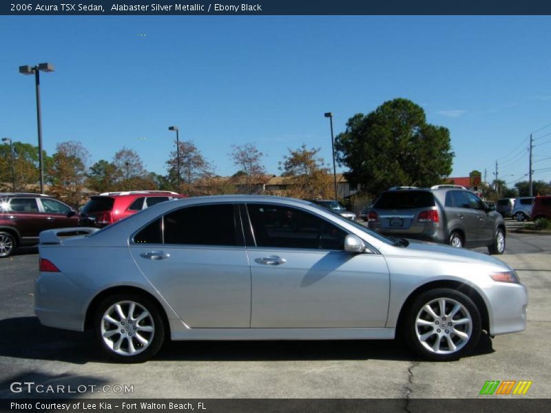 Alabaster Silver Metallic / Ebony Black 2006 Acura TSX Sedan