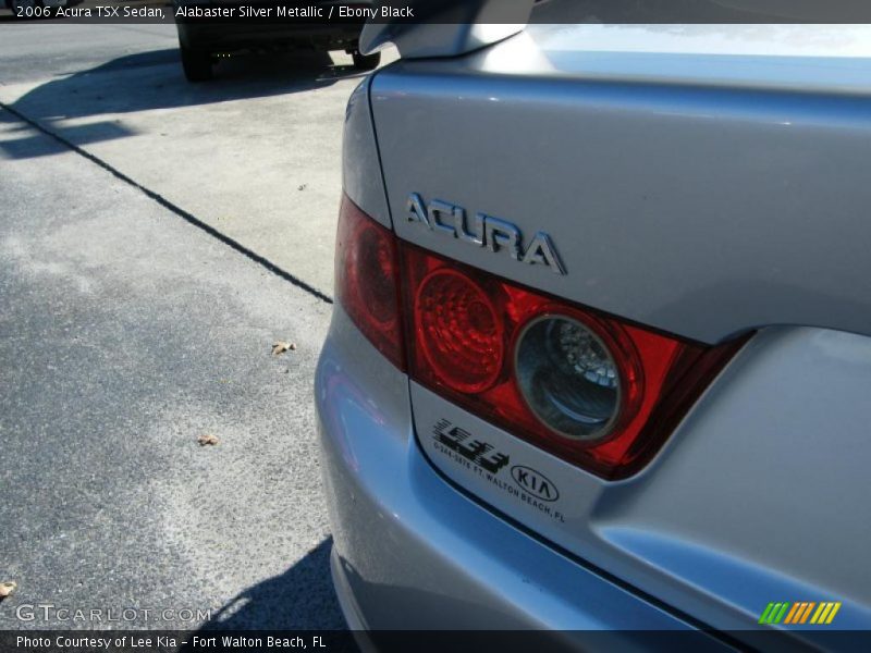 Alabaster Silver Metallic / Ebony Black 2006 Acura TSX Sedan