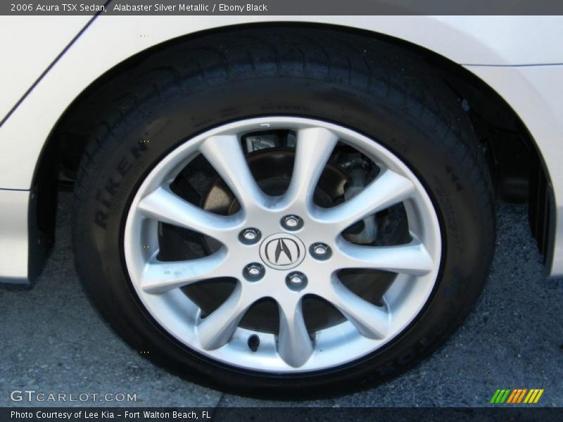Alabaster Silver Metallic / Ebony Black 2006 Acura TSX Sedan