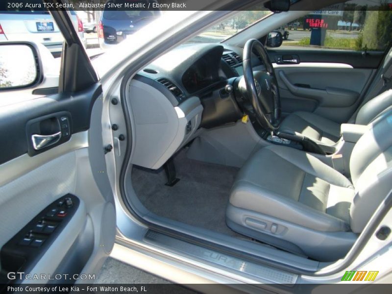 Alabaster Silver Metallic / Ebony Black 2006 Acura TSX Sedan