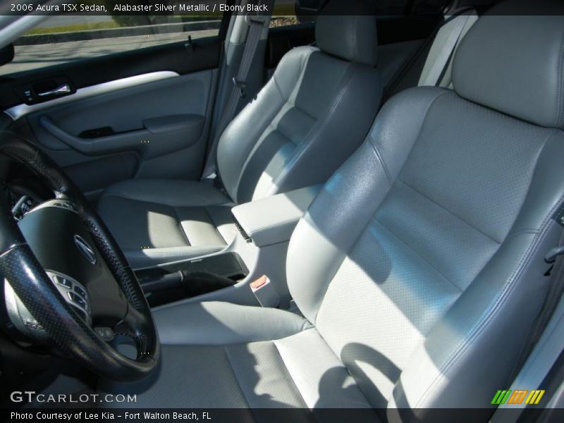 Alabaster Silver Metallic / Ebony Black 2006 Acura TSX Sedan