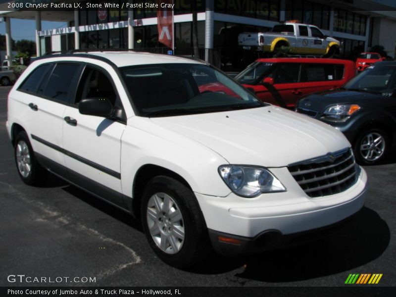 Stone White / Pastel Slate Gray 2008 Chrysler Pacifica LX