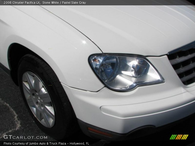 Stone White / Pastel Slate Gray 2008 Chrysler Pacifica LX