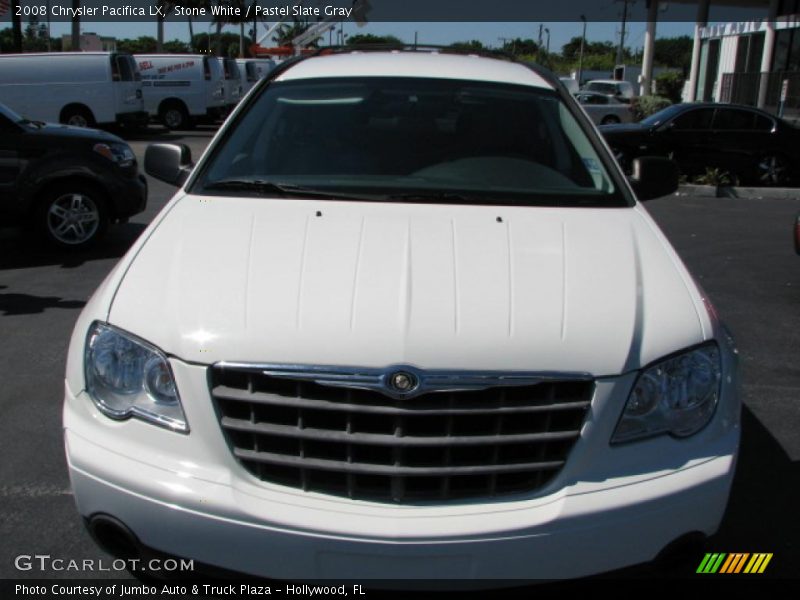 Stone White / Pastel Slate Gray 2008 Chrysler Pacifica LX