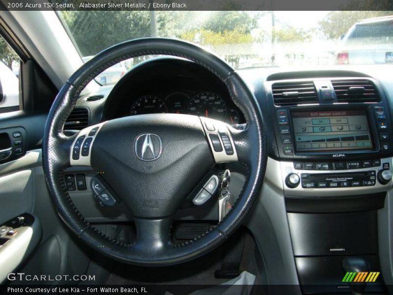 Alabaster Silver Metallic / Ebony Black 2006 Acura TSX Sedan