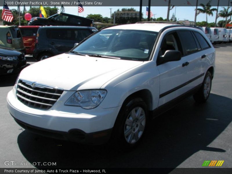 Stone White / Pastel Slate Gray 2008 Chrysler Pacifica LX