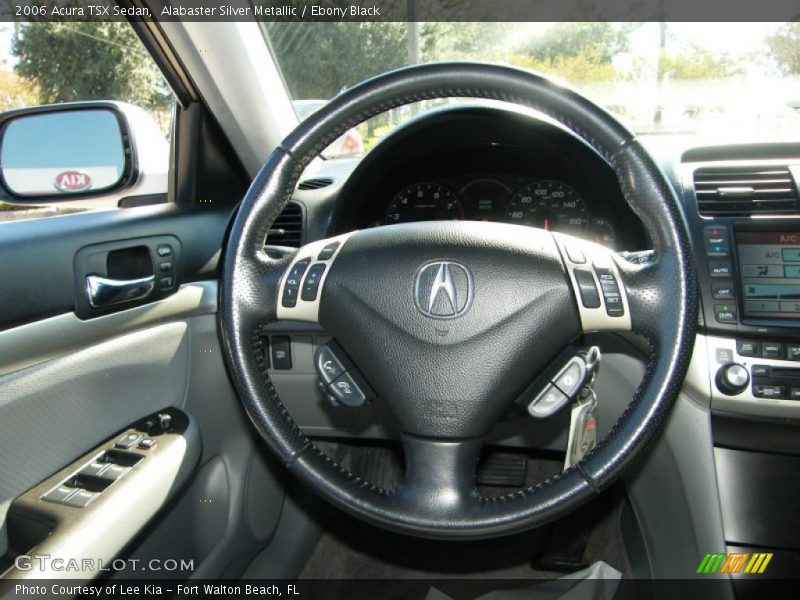 Alabaster Silver Metallic / Ebony Black 2006 Acura TSX Sedan