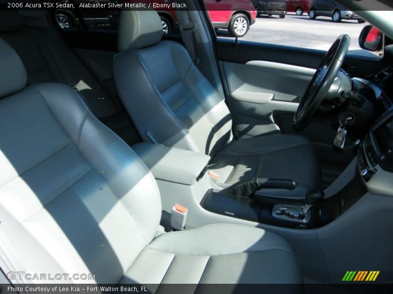 Alabaster Silver Metallic / Ebony Black 2006 Acura TSX Sedan