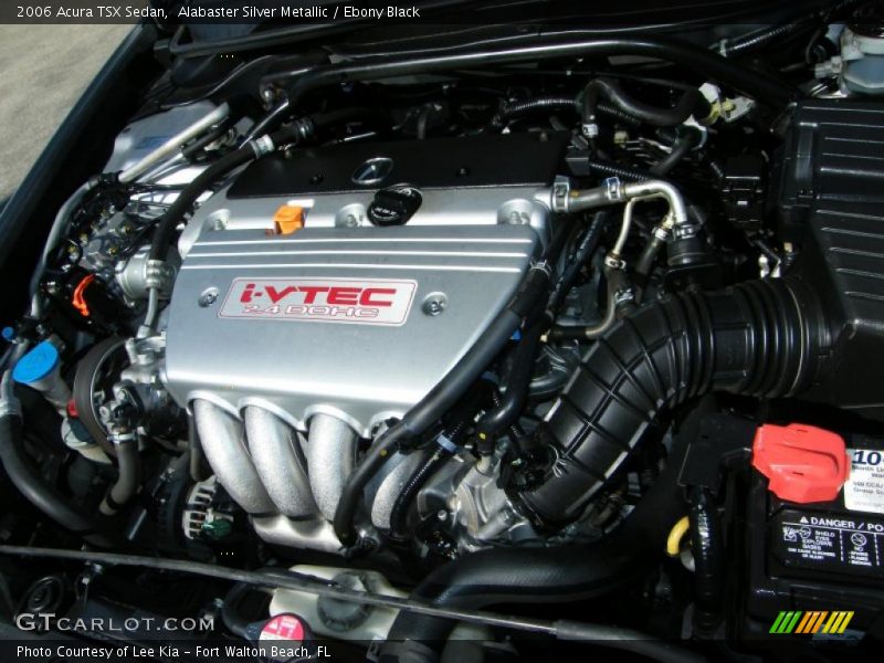 Alabaster Silver Metallic / Ebony Black 2006 Acura TSX Sedan