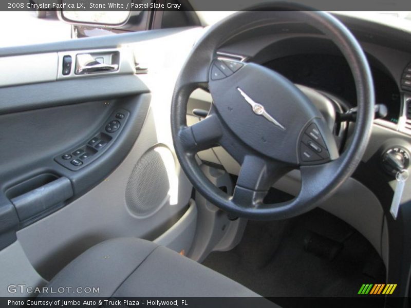 Stone White / Pastel Slate Gray 2008 Chrysler Pacifica LX
