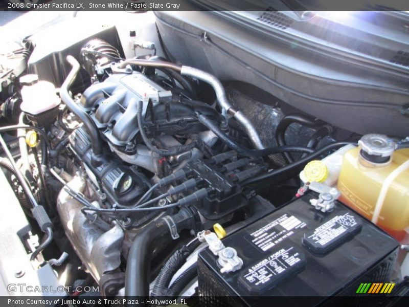 Stone White / Pastel Slate Gray 2008 Chrysler Pacifica LX