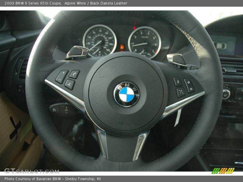 Alpine White / Black Dakota Leather 2009 BMW 6 Series 650i Coupe